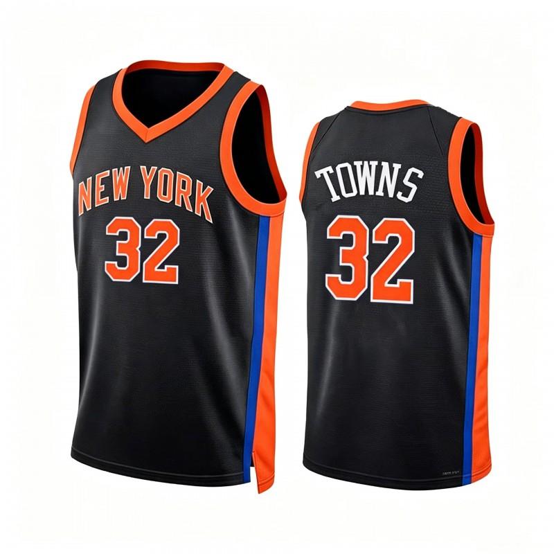Mens NBA Basketball Jersey Sleeveless Custom11 Brunson 33 Ewing 32 25 Bridges Team Fan Apparel