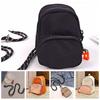 Mini Oxford Cloth Hanging Neck Coin Purse Mini Earphone Bag Simple Portable Small Small Pendant Key Pouch with Lanyard