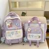 Schoolbag Junior High School Girls' Large Capacity and High Value Ins Wind Niche Backpack Two Piece Tutorial Bag Light Backpack