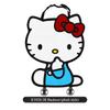 Hello Kitty Universal Car Short Plush Cushion Cartoon 3D Shaped Winter Five Seat Cover Car Soft Cushion for Car Interior Decor