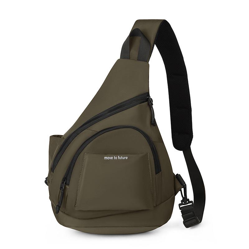 

Мужская уличная нагрудная сумка, многофункциональная, большой вместимости, на плечо армия зеленый