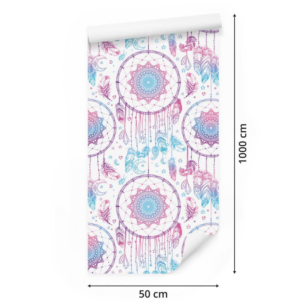 Indian dream catcher wallpaper for living room and bedroom 50x1000