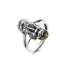Adjustable Open Ring With Pixiu Charm Plated Copper Unisex Vintage Style Statement Finger Men Women