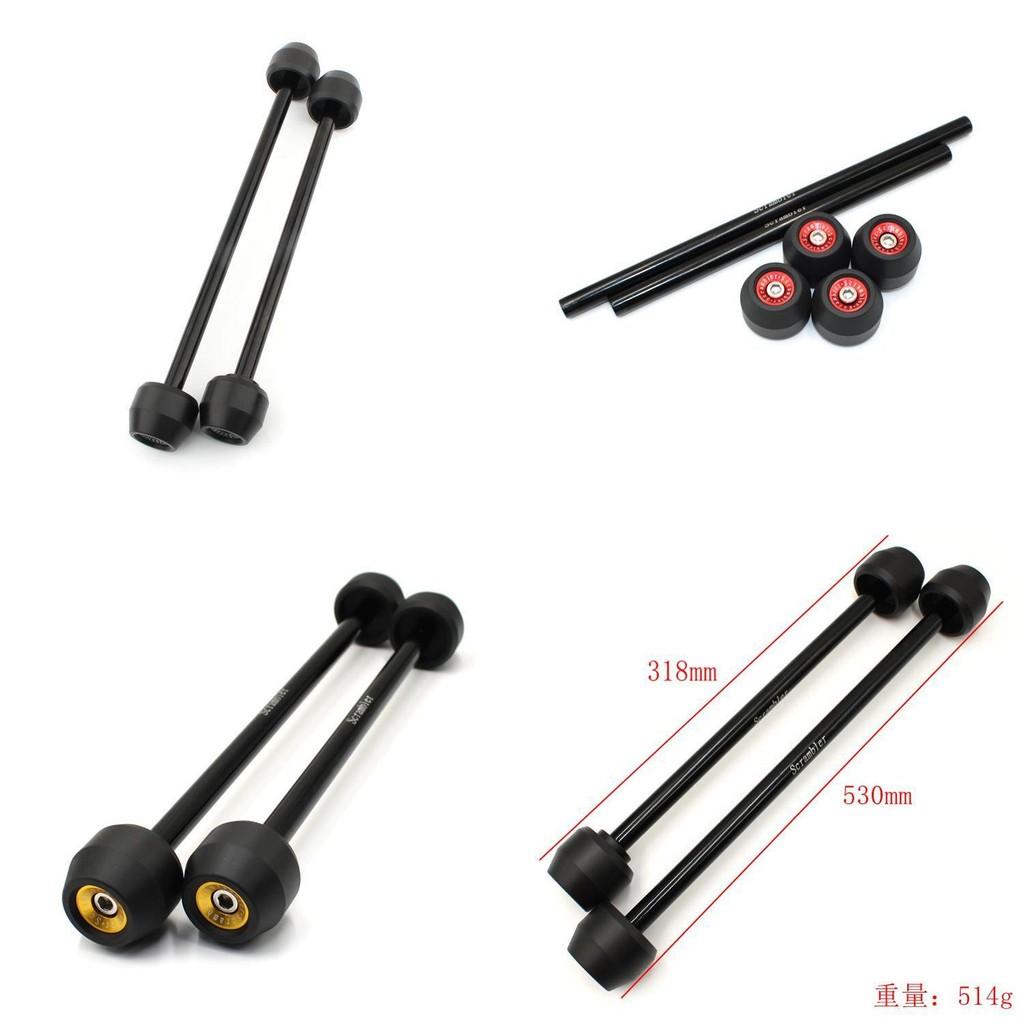 Versatile Front And Rear Wheel Protective Crash Balls For Ducati Scrambler 800 Motorcycles Available In Multiple Colors