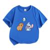 Kids Boys Girls 100% Cotton Crew Neck Short Sleeve T-Shirt C