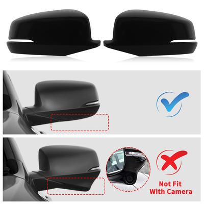 Primed White/Glossy Black Rearview Mirror Housing Cover Cap W/Turn Signal For Honda Accord 2013 2014 2015 2016 2017 US Model