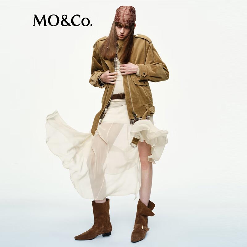 

MO&Co. Women s Casual Stand-Collar Jacket L/170