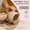 Good-Pottery Clay Sculpting Tools, 22Pcs Wooden Handle Pottery Carving Tools & Metal Scraper & Plastic Clay Shaping Tools