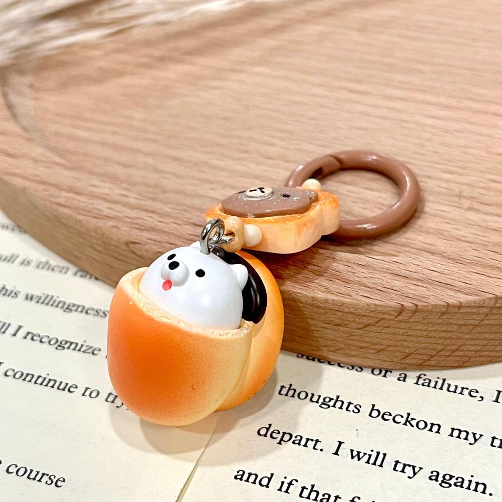 Macaron Biscuit Sandwich Toy Keychain: Japanese Dessert-Inspired Phone Charm & Backpack Pendant