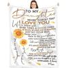 Sunflower Pattern Flannel Blanket Sofa Bed Sheet Bedspread Blanket Direct Supply