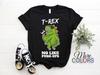 T-Rex No Like Push-ups Work Out, Cross Train, Fitness Funny Gym T-Shirt, Gift Gyming Workout Body Builder, Christmas Birthday Present Shirt
