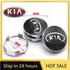 2026 Hot Car Sticker 4pc 56/60mm Car Wheel Center Hub Cap Rim Cover Emblem Stickers for Kia Sportage 3 Rio K2 Ceed Carnival Pica