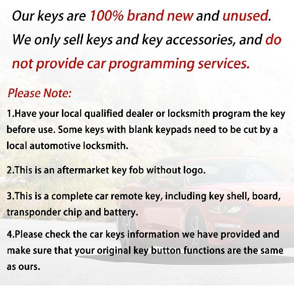 Key Fob Replacement for Toyota Camry Corolla HYQ12BBY H Chip 4D67 315MHz Remote Key 2007-2011 Camry 2009-2010 Corolla – Must Match Original Key