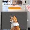 Adjustable No-Step Pet Safety Gate Expandable Indoor/Outdoor Barrier for Dogs & Cats with PVC Mesh Keeps Pets Safe While On Stairs, Pet Gate for Dogs