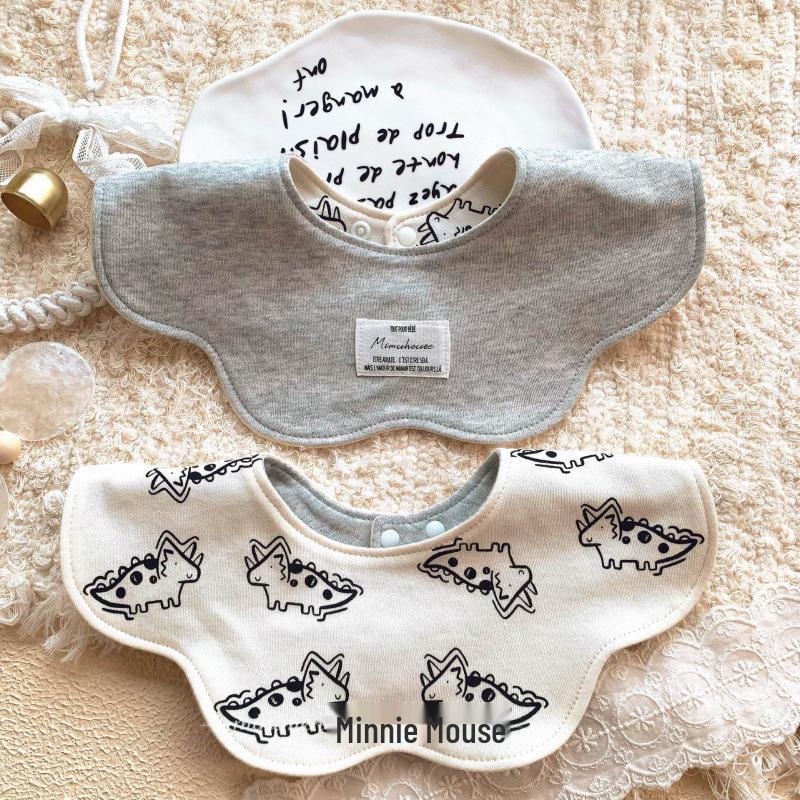 Korean Petal Baby Bib: Reversible, Anti-Vomit, All-Season Neck Scarf