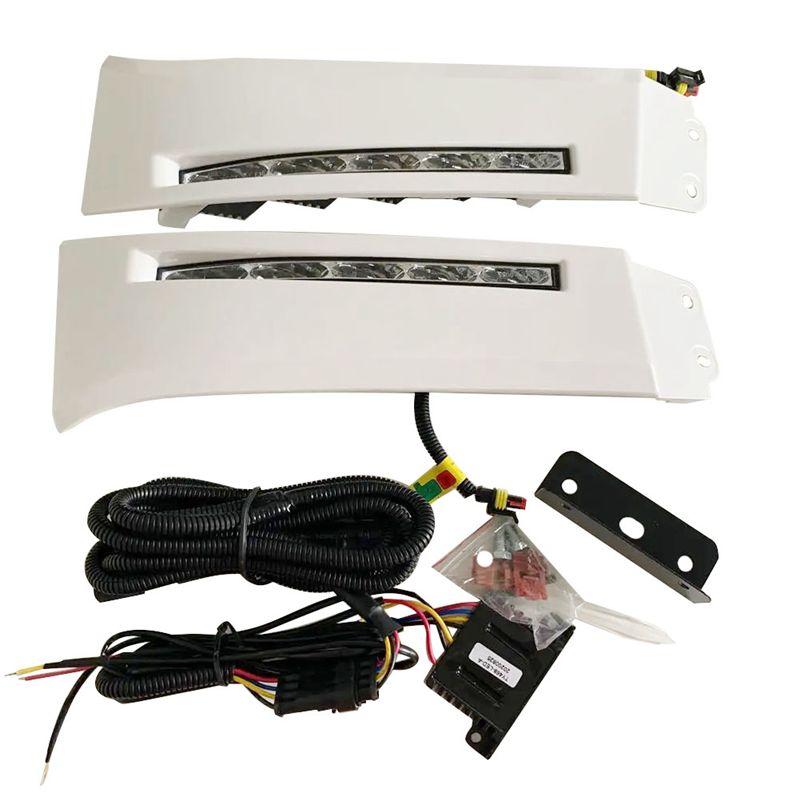 NEW-2Pcs 12V Car LED Daytime Running Light For Toyota Sequoia 2007 -2013 DRL White Fog Lamps