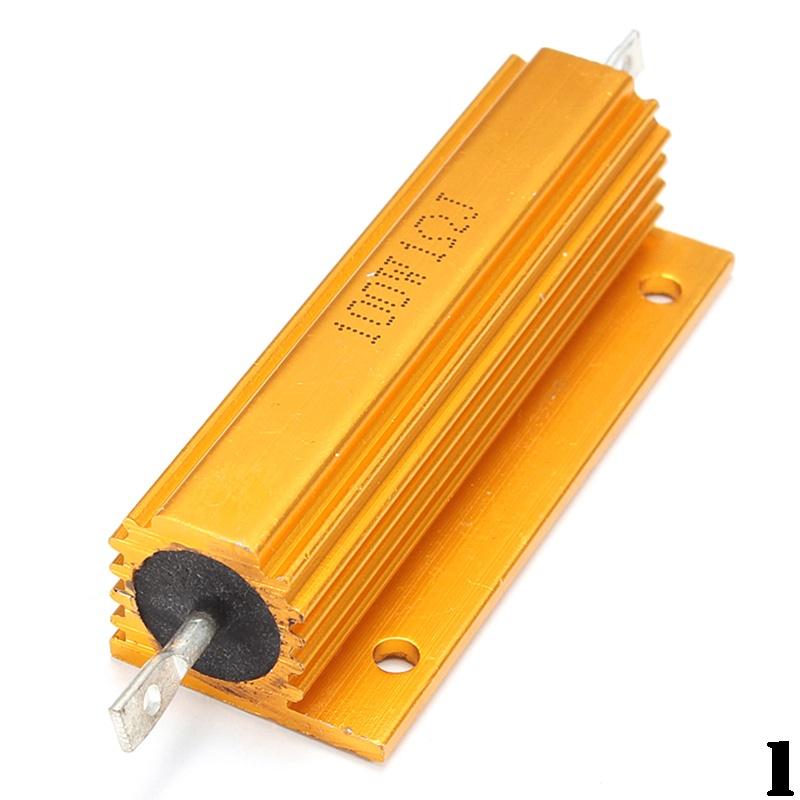 2 Résistances 10 Ohm 100W - Boîtier Aluminium - Neuf - Marque Générique