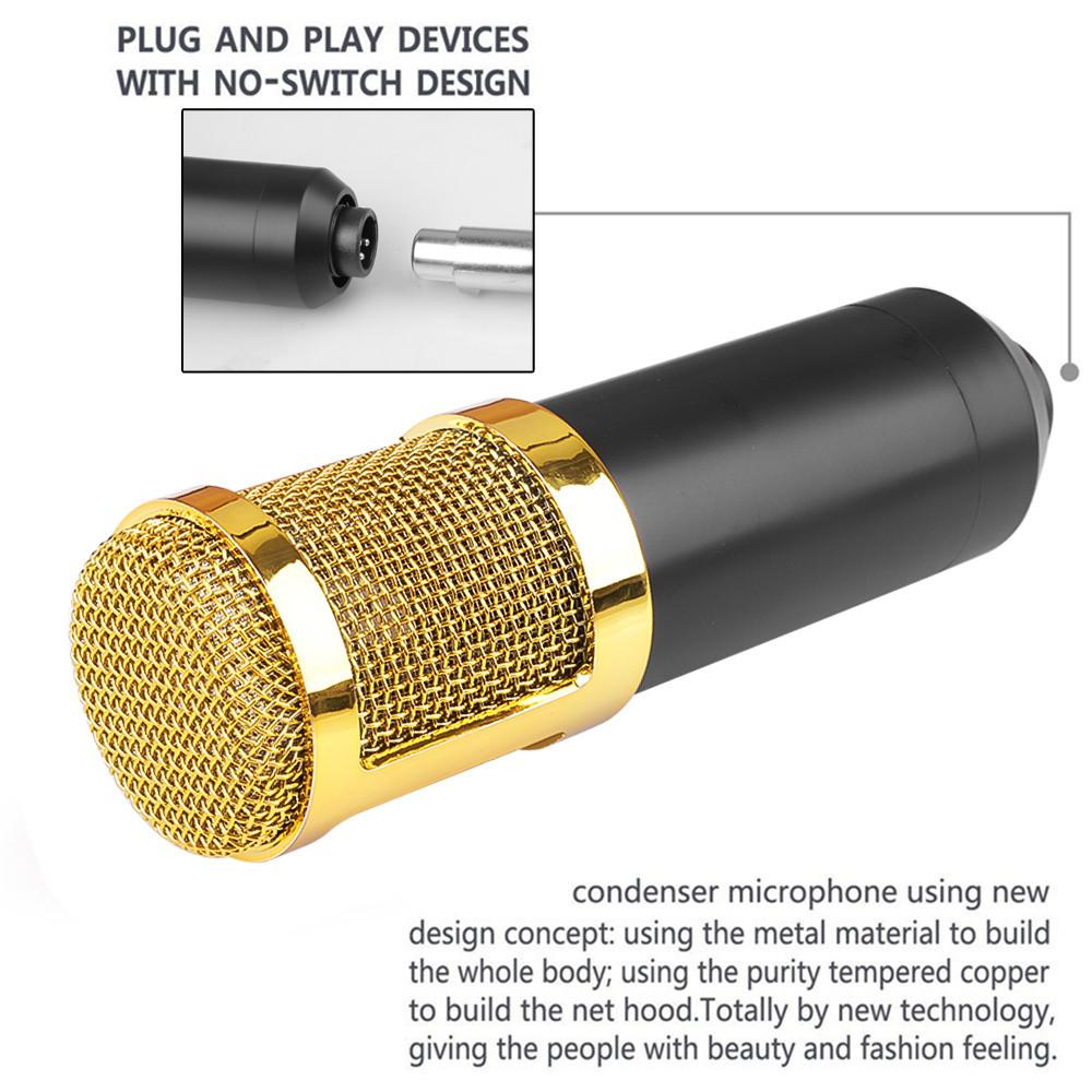 Condenser Microphones Hanging Microphones Studio For KTV Karaoke Radio Braodcasting Singing Recording Computer Live Microphone
