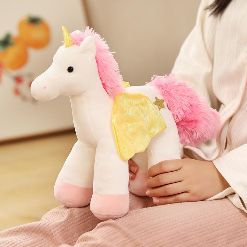 30cm Soft Unicorn Plush Horse Toy Baby Appease Sleeping Pillow Doll Animal Stuffed Plush Toy Birthday Gifts for Girls Children