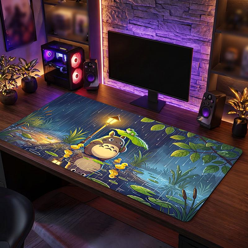 Großes MauspaddMy Neighbor Totoro Erweitert Weiche Schreibtischmatte Gaming Büro Computer Tisch Dekorationsmatte