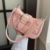 Yogodlns Nuova Borsa a Spalla di Nicchia con Texture Amore Catena a Farfalla Sottospalla Borsa a Spalla Diagonale da Moto per Ragazza Piccante per Donna