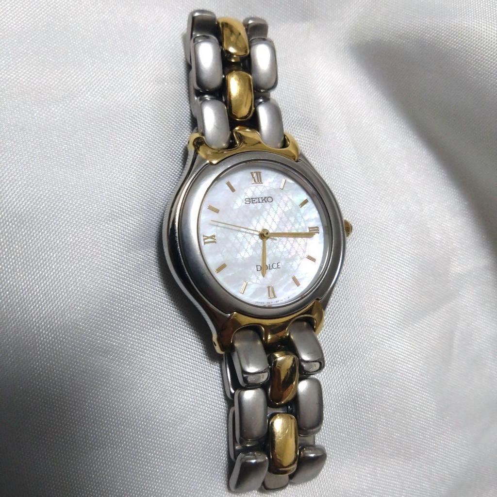 [USED] Extremely rare SEIKO DOLCE shell dial with Roman numerals