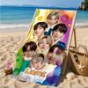 Custom Name Name Purple Harmony Beach Towel Microfiber Beach Towel, Lightweight and Quick-Dry, for Summer Travel, Swimming Pool Gift