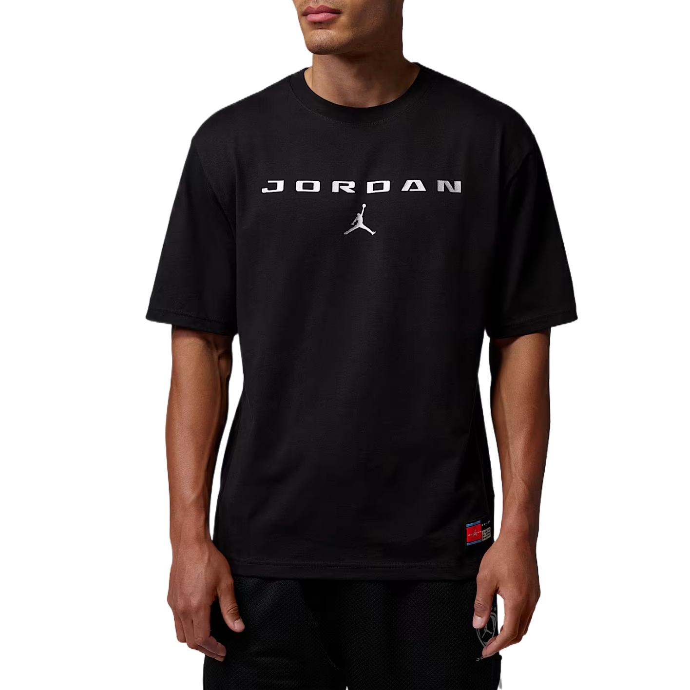 

Мужская футболка-пуловер с круглым вырезом из хлопка Jordan tops IO0007-010 2XL