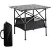 Lightweight Aluminum Folding Camping Table (47.24” x 21.65” x 19.69”),Portable Roll-Up Table for Outdoor, Camping, Beach, BBQ, Patio, and