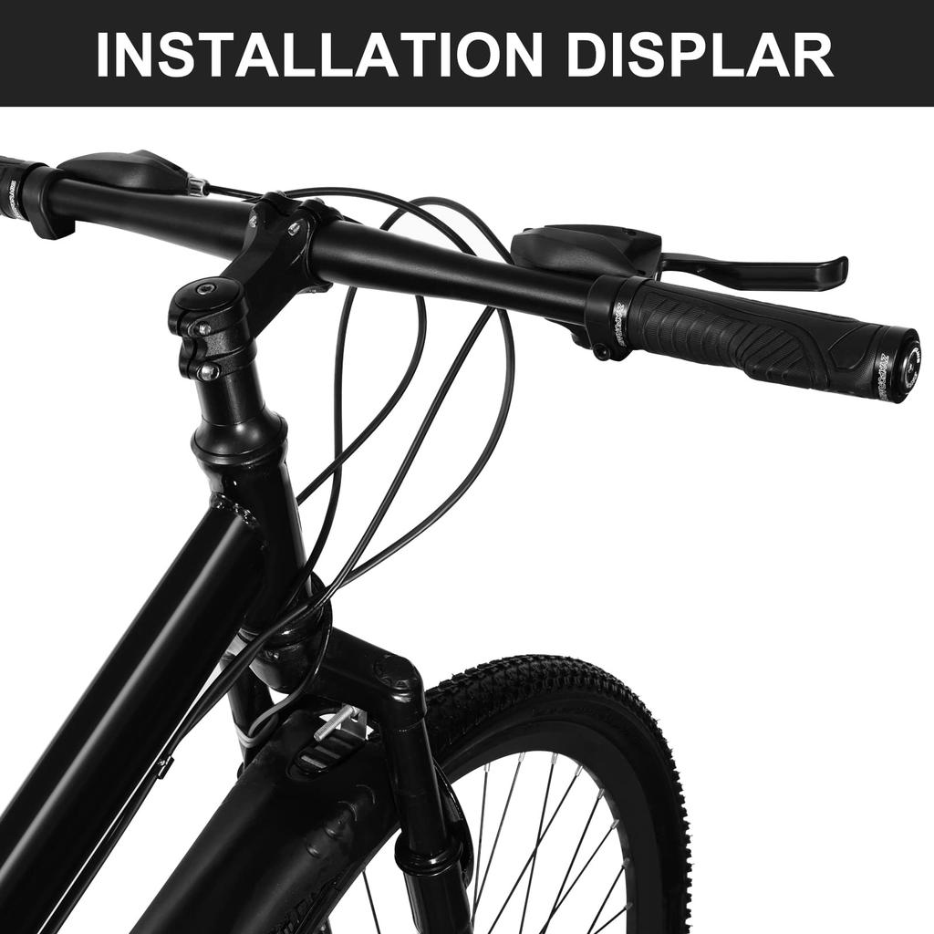Bicycle Grip Ergonomic Design 22.2mm Double Lock-on Anti-Slip Shock Absorption