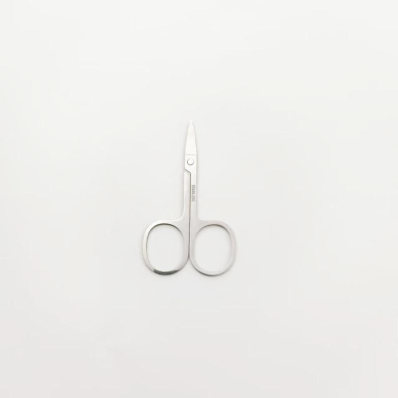 Stainless Steel Eyebrow, Nose, and Beauty Scissors with Round, Curved, and Pointed Heads