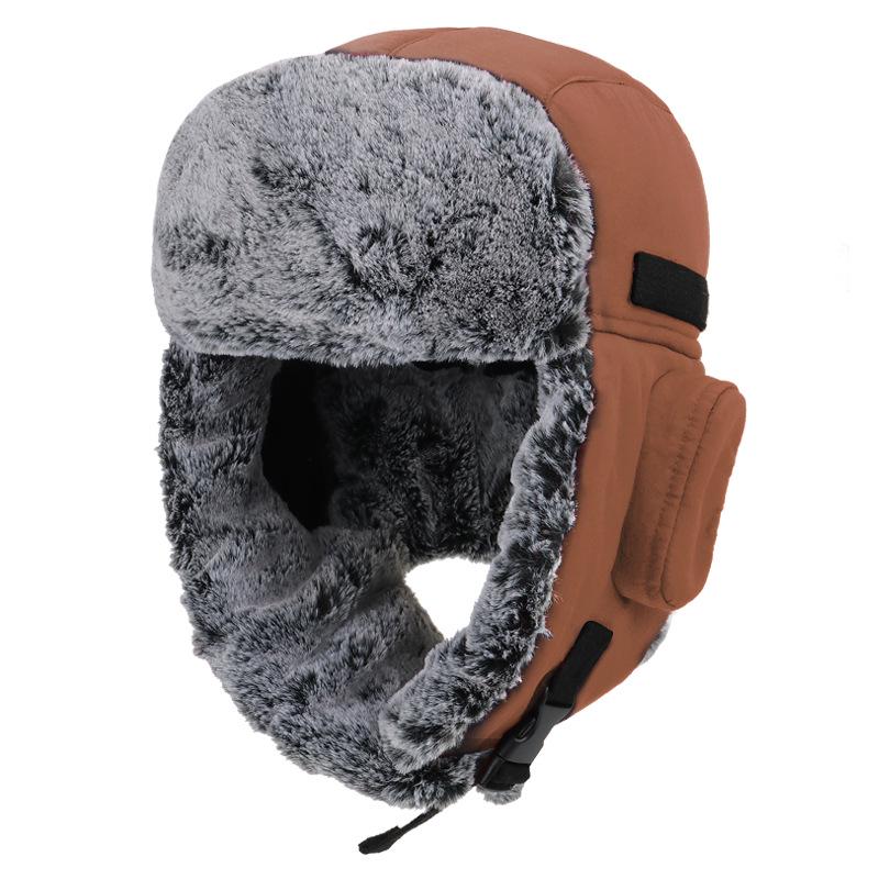 Unisex Outdoor Waterproof Winter Lei Feng Hat with Ear Protection