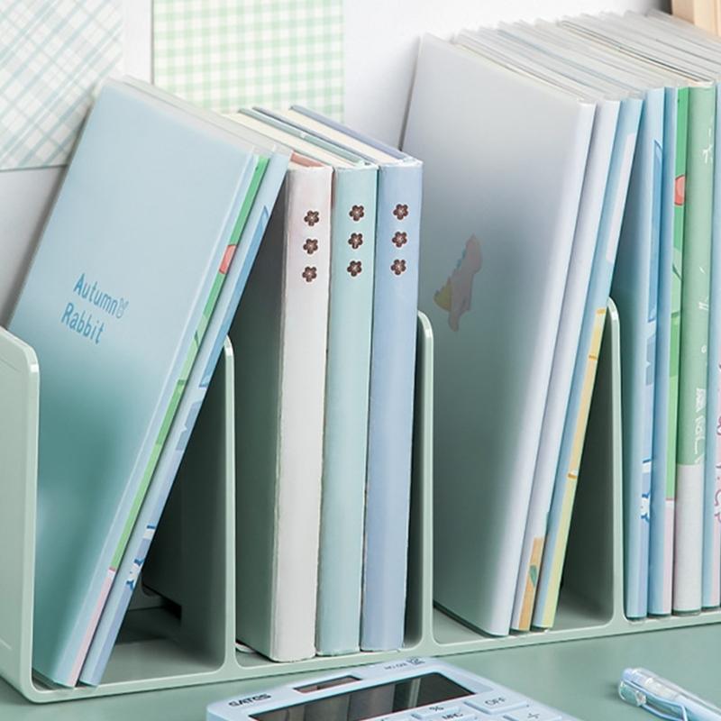 Practical Bookends File Sorter Desk Bookshelf Reading Shelf Book Storage Stand for Students
