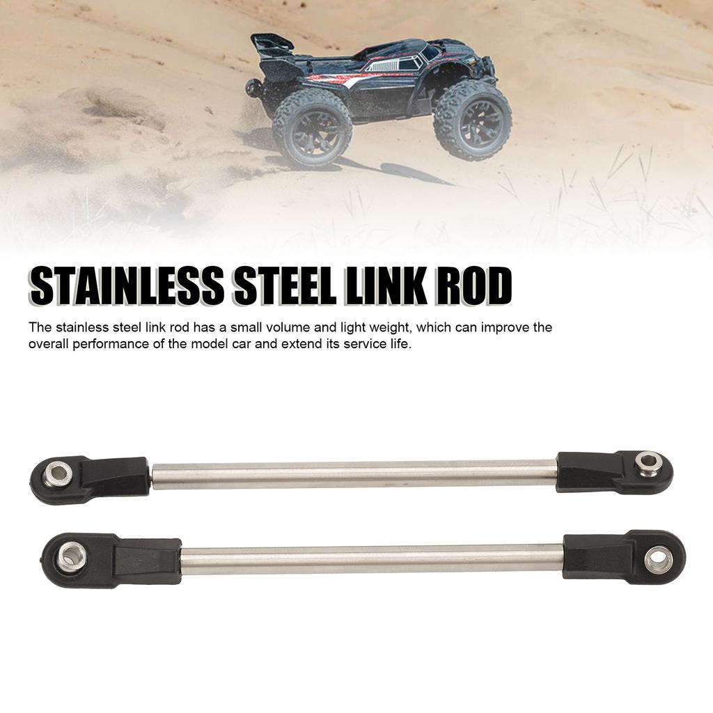 8Pcs Stainless Steel Link Rod 275mm Wheelbase Stainless Steel Link Rod Linkage Set for 1/10 RC Crawler Car
