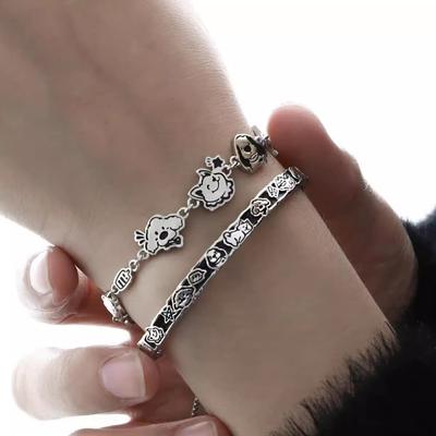Happy Puppy Bracelet Female Original Niche Design Cold Wind Advanced Sense Pull Chain Bracelet Female Exquisite Gift