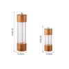 Manual Acrylic Adjustable Wooden Kitchen Tool Spice Grinder Salt and Pepper Mill Sea Salt Jar