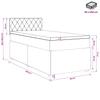 Box Spring Bed with Mattress Black 80 x 200 cm Velvet