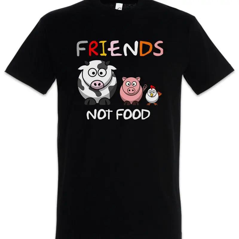 Friends Not Food Comic T Shirt Vegan Speciesism Vegetarian Animal Welfare