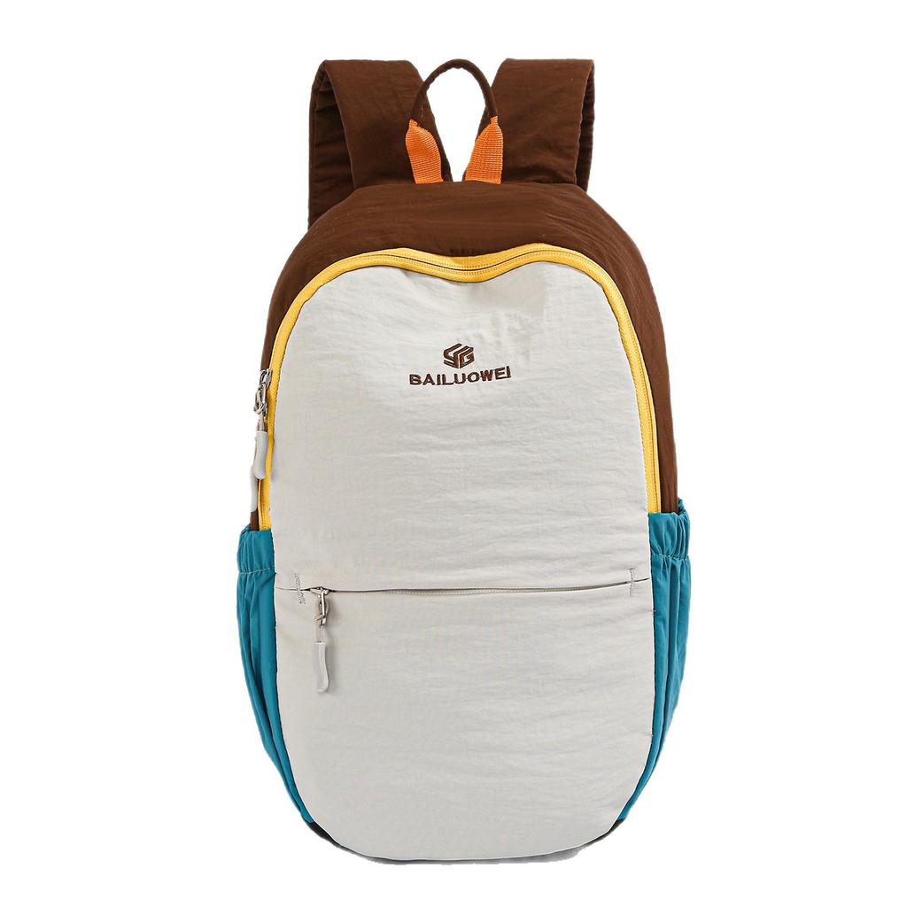 Schoolbag Outdoor Lightweight Backpack Male and Female Couples Leisure Travel Mountaineering Hiking Backpack Large Capacity Student School Bag