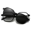 Magnetic Clip-On Sunglasses Polarized Light Filtering Night Vision Gogglee Clip-On Lens Lenses Irregular Frame Myopia Frames
