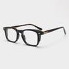 98625 Acetate Full-Frame Horn-Rimmed Glasses C1 Black