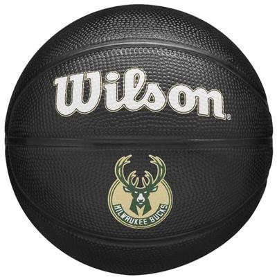 Wilson Team Tribute Milwaukee Bucks Mini Ball, Unisex Black Basketball