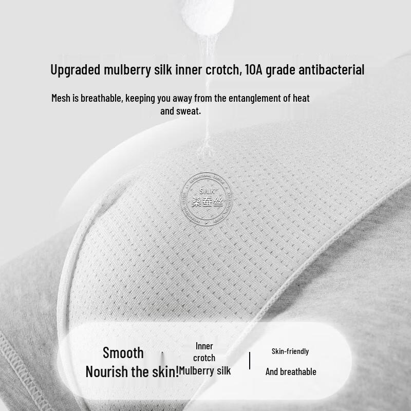 Nanjiren Men's Premium 10A Antibacterial Pure Cotton Loose Boxer Briefs