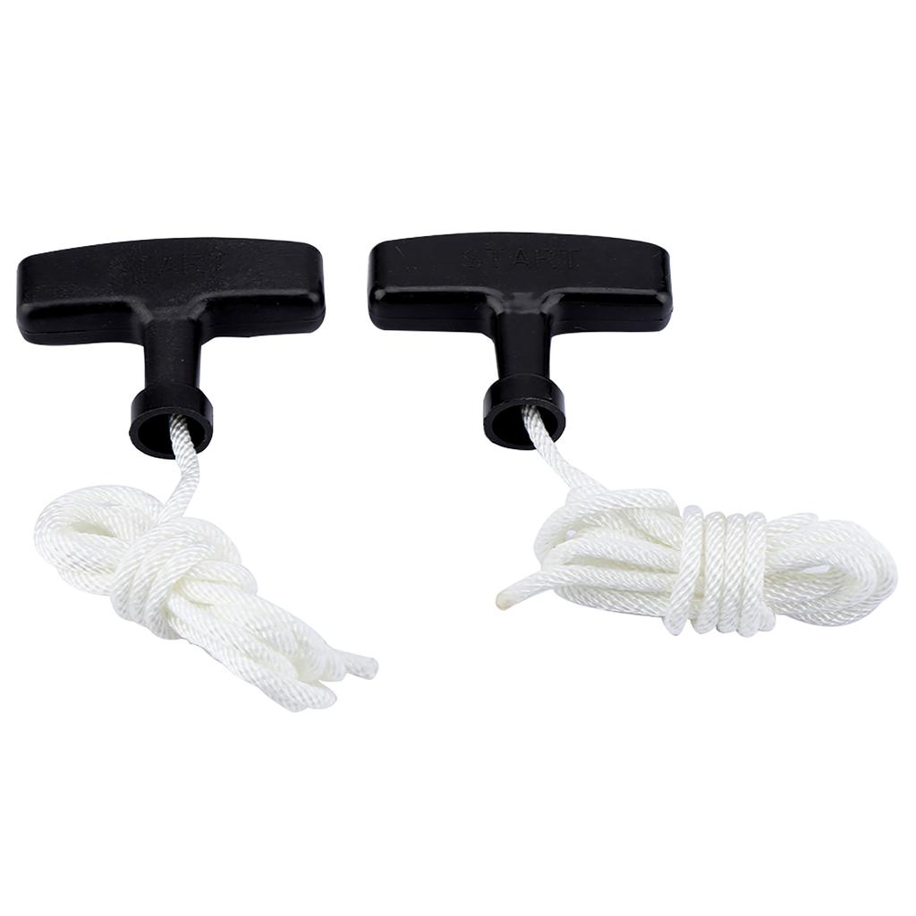 2pcs Lawnmower Recoil Pull Starter Handle 1.5m Cord Rope Mower Accessories