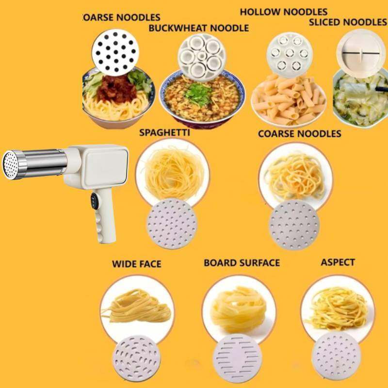 Handheld Noodle Maker Machine With Wireless Design For Home Cooking Enthusiasts