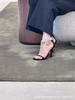 French rhinestone high heels women's stiletto 2025 new black temperament socialite sexy open-toed sandals