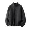 QOTRIOCK Unisex Double Zip Knit Cardigan
