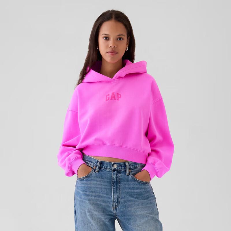 Gap Women's 2025 Fall Big Logo Hooded Loose Sweatshirt