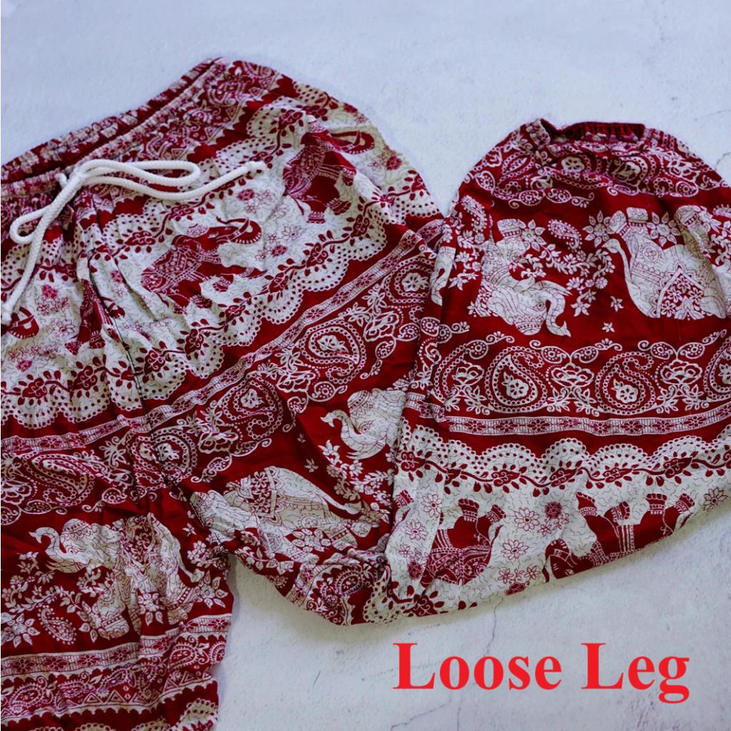 

Слоны Штаны для прыжков Свободные штанины Регулируемый эластичный пояс Завязка Унисекс Женские Мужские Принт Таиланд Повседневная уличная одежда Пляжная Бохо Богемный Ретро Винтаж XL