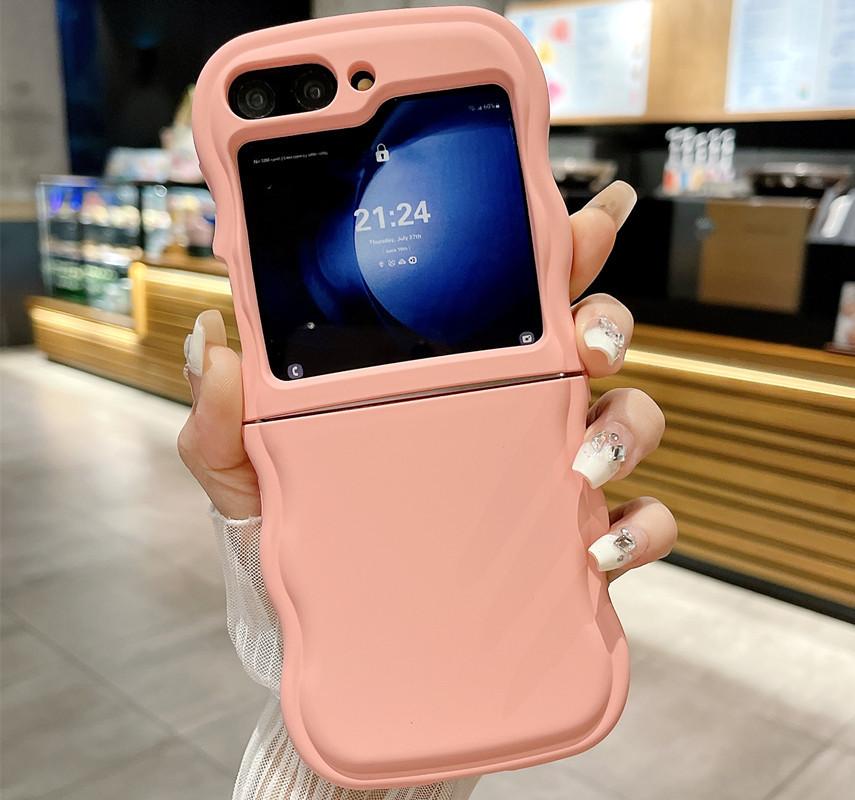 Anwendbar auf Samsung Zflip6 Handyhülle ZFLIP5 Liquid Z4 Fuel Injection Z3 Nische Zflip6 Einfache Volltonfarbe